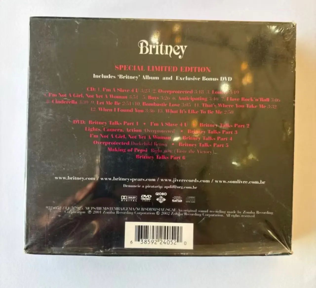 Britney Speara Britney 2001 álbum CD DVD Edição Limitada - Foto 2