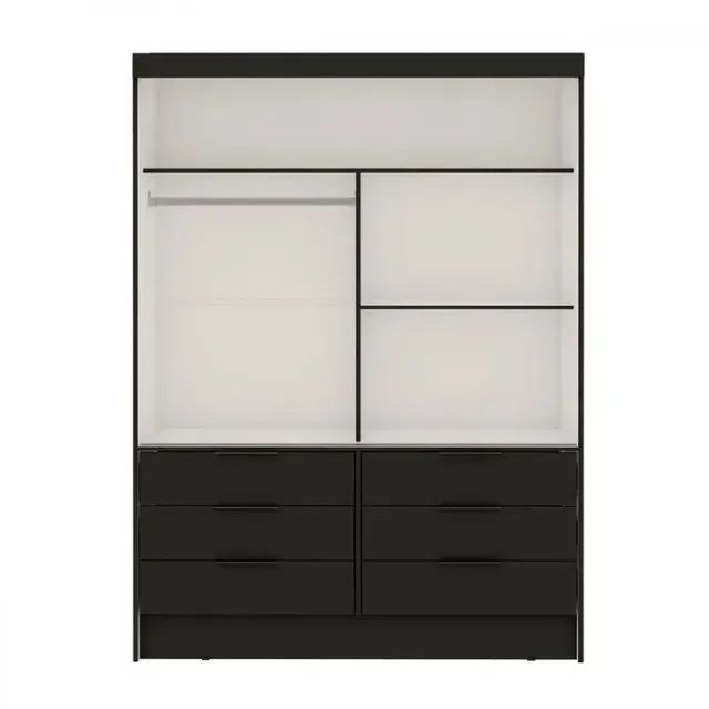 Guarda roupa londrina com 2 portas de correr e espelho gett moveis (entrega grátis) - Foto 2