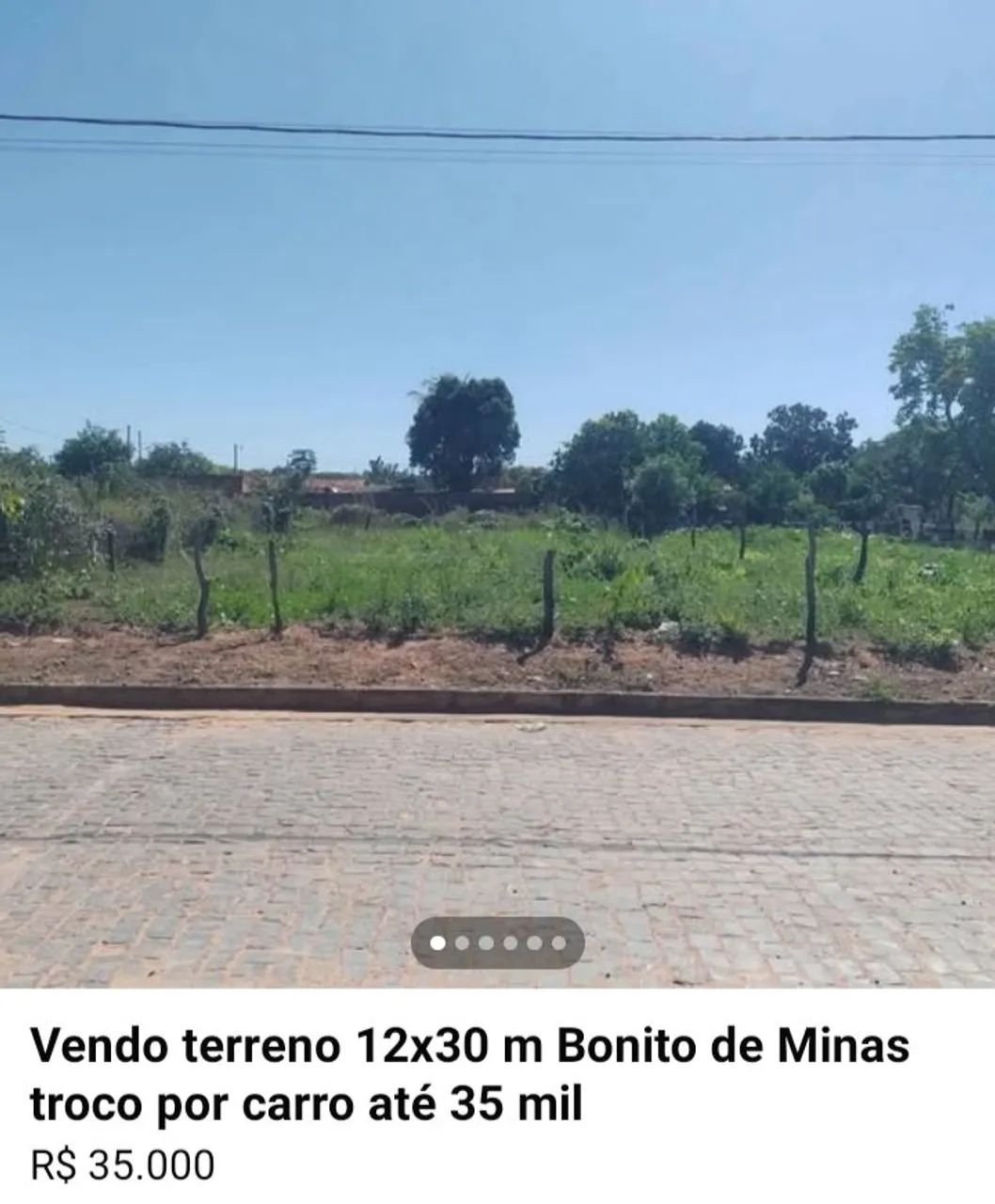 Vendo terreno 12x30 em Bonito de Minas aceito troca por carro até 35 mil  - Foto 4