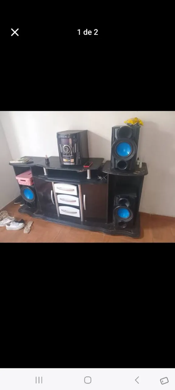 Aparelho de som completo. O SOM ESTA PARADO.