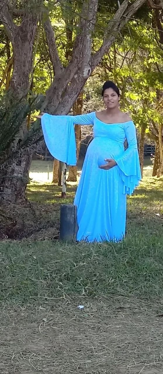 Vestido para ensaio de gestante  - Foto 3