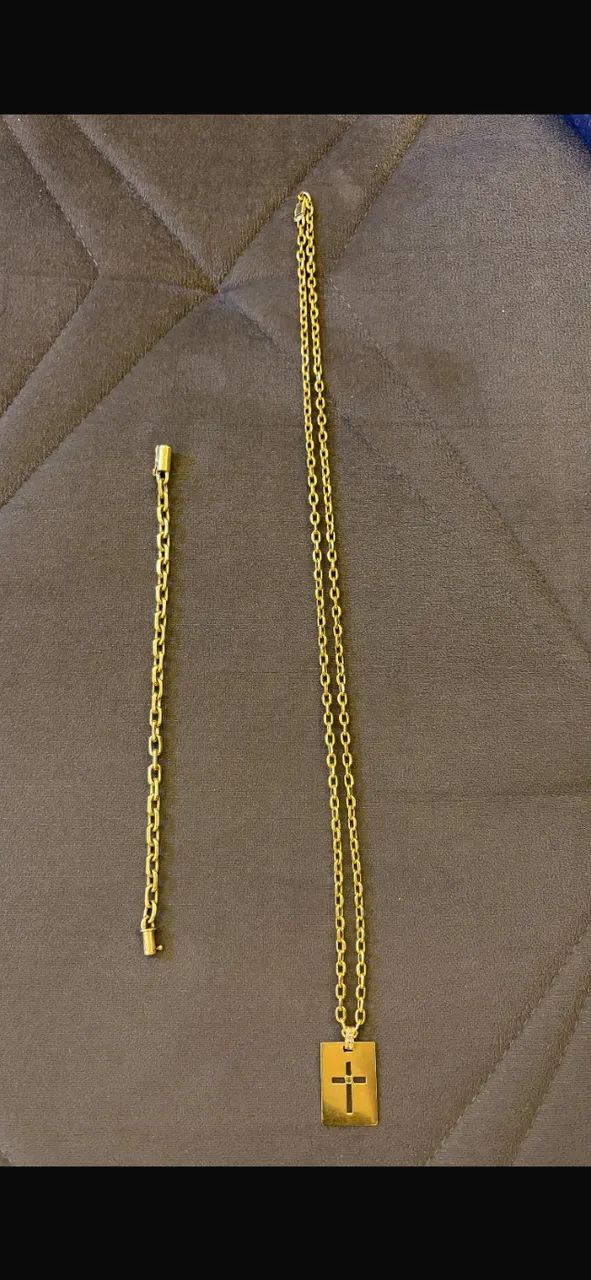 Ouro 18k corrente , pulseira  - Foto 2
