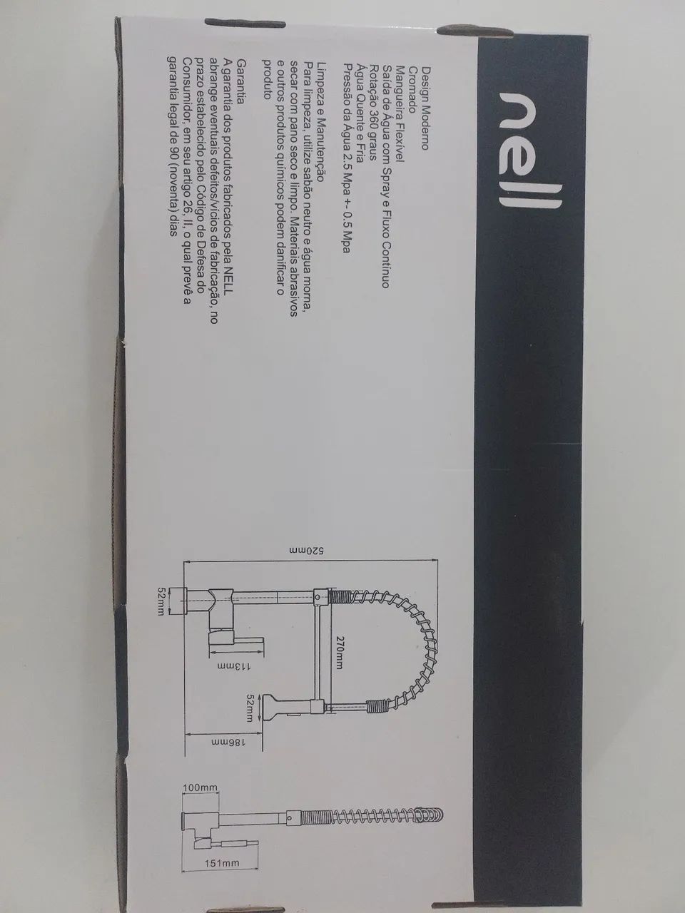 Torneira Gourmet  de cozinha para bancada luxo inox com mola e misturador - Foto 4