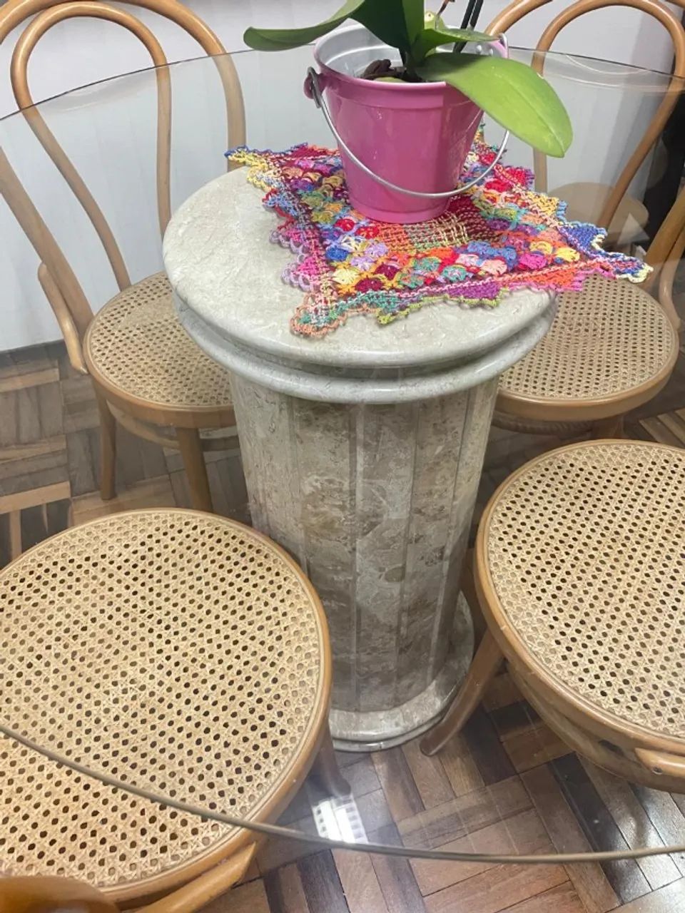 Mesa com 4 cadeiras tipo Thonart - Foto 3