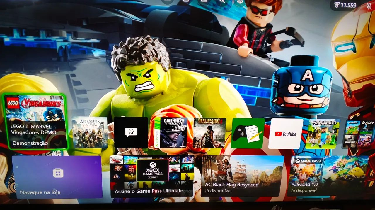 Xbox one fat controle e cabos funcionando perfeitamente  - Foto 2