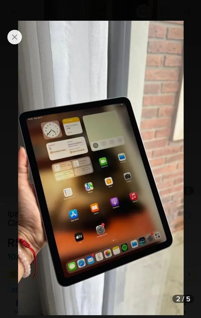 Ipad Air M4, 11 Polegadas, Wi-Fi, 256 GB, quase sem uso. Imperdível! - Foto 4