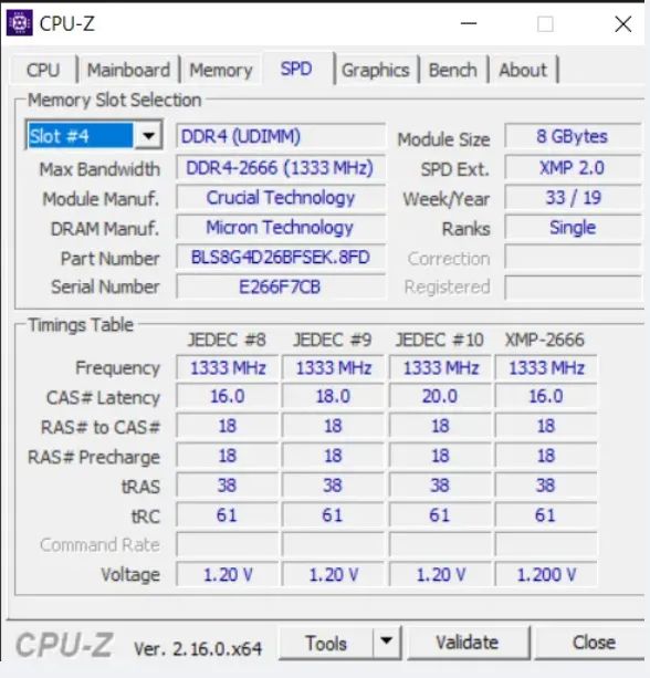 DDR4 de 8GB Ballistix (crucial) 2666mhz - Foto 4