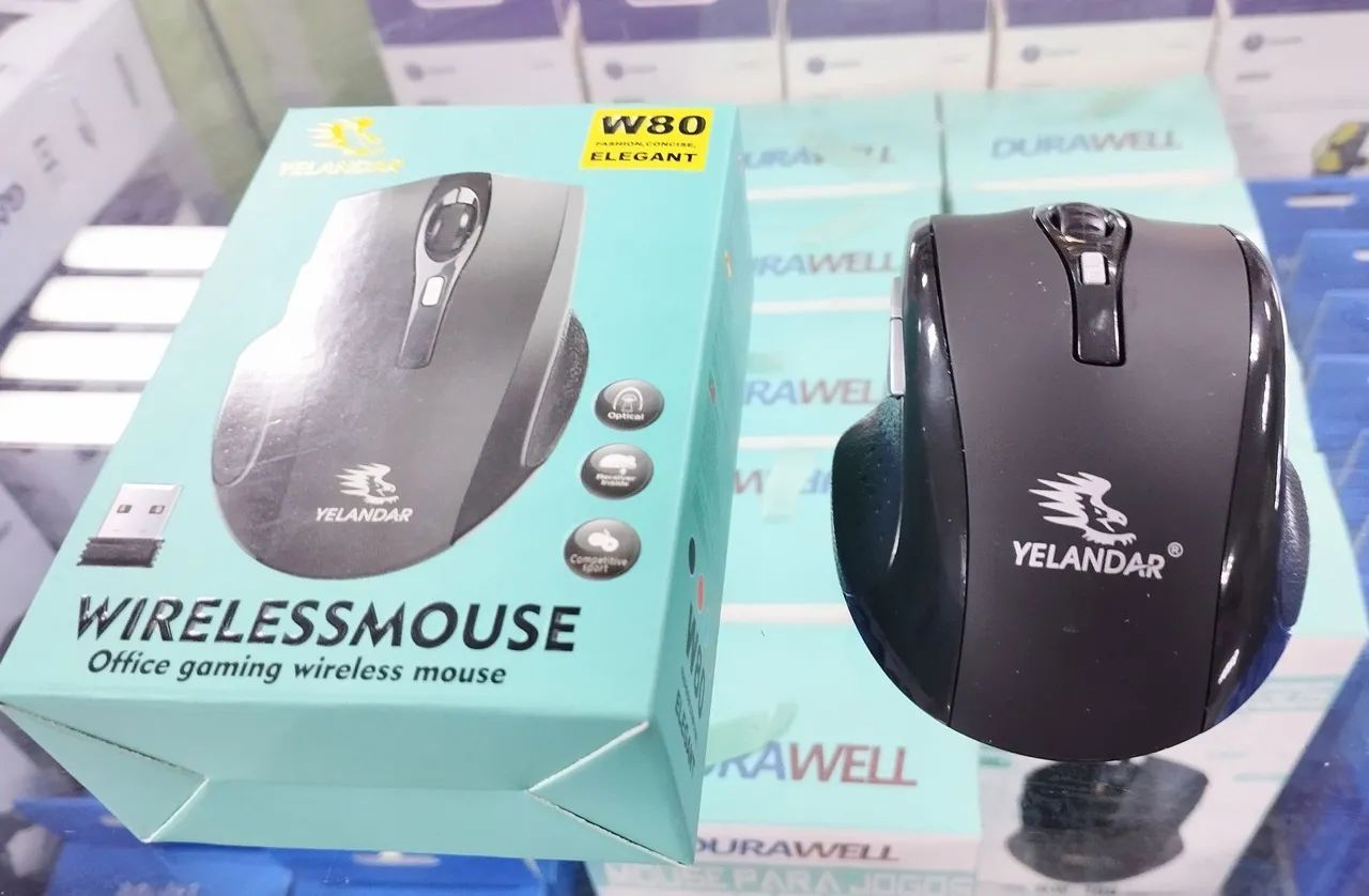 Mouse sem fio gaming W80 2.4Ghz