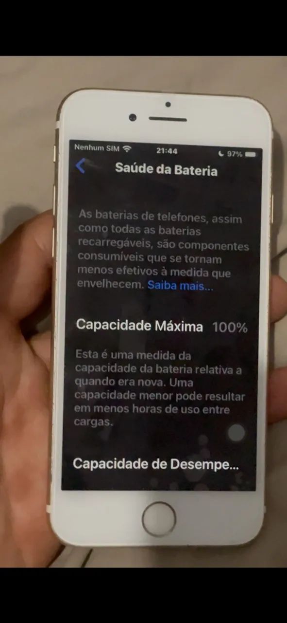 Iphone 7 dourado 128GB - Foto 2