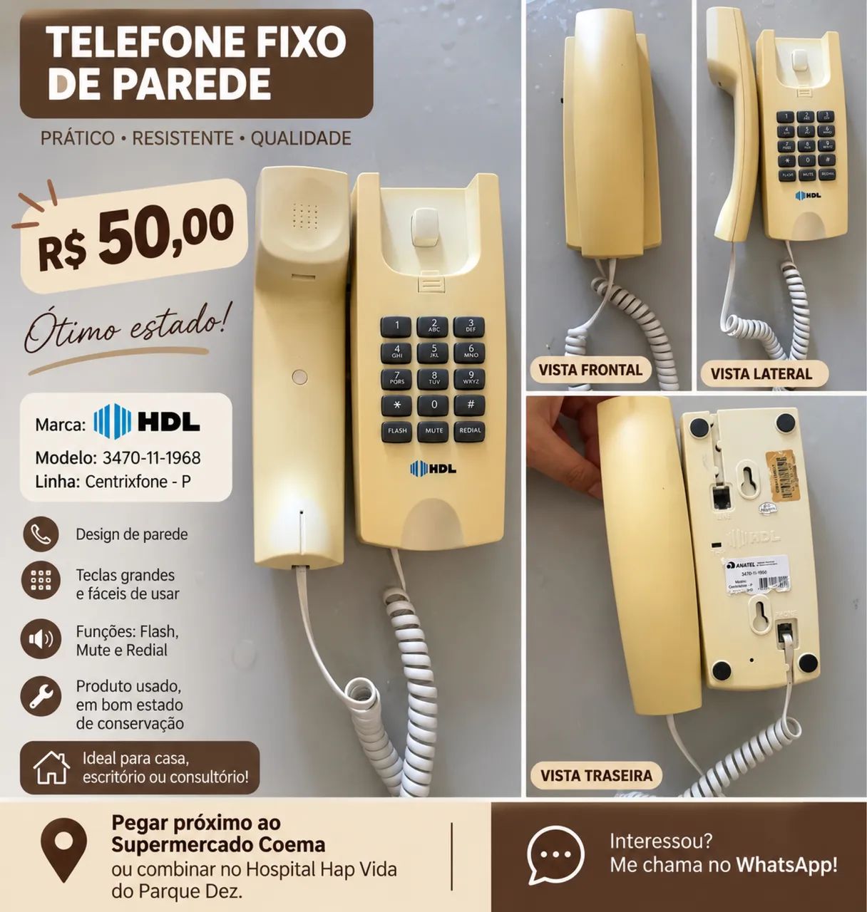 Telefone fixo  - Foto 3