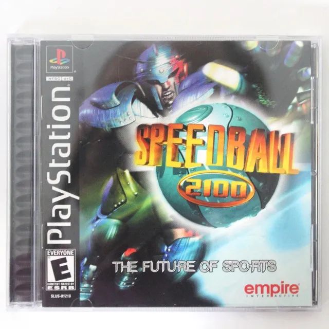 Speedball 2100 para PlayStation original e completo, em perfeito estado de conservação