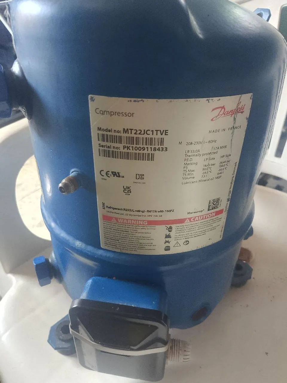 Compressor 2hp Danffoss novo sem uso  - Foto 3