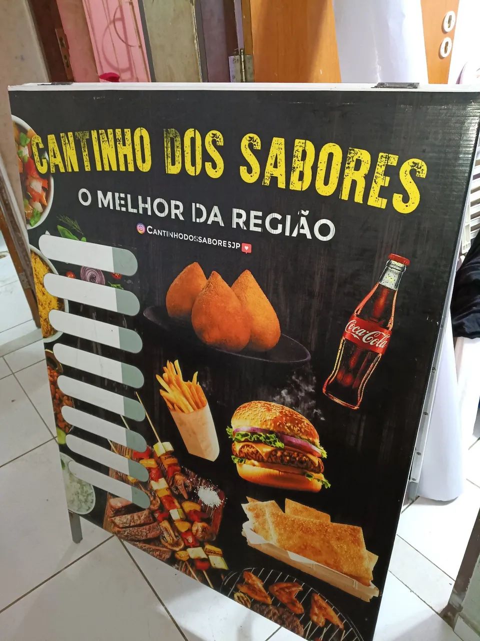 Cavalete pra lanche novo 