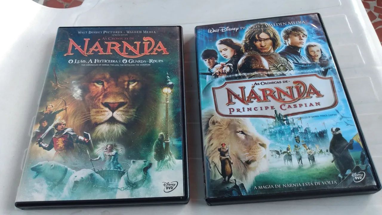 Filme DVD original Nárnia vol 1 e 2 ótimo estado. 