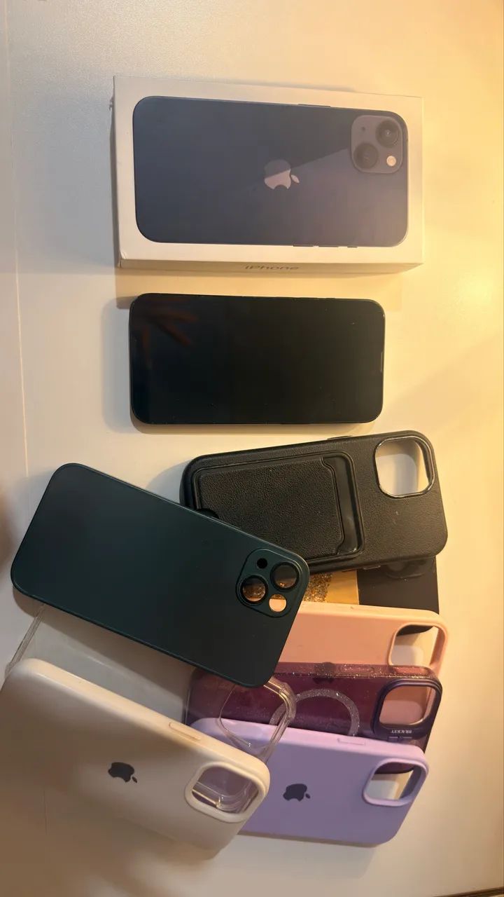 Iphone 13 Midnight 128 GB 77% bateria + capinhas  - Foto 2