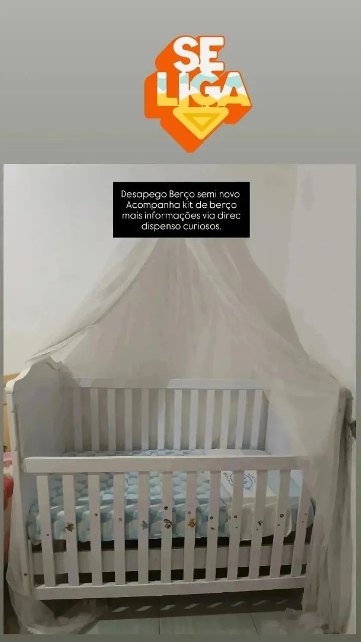 Berço semi novo 