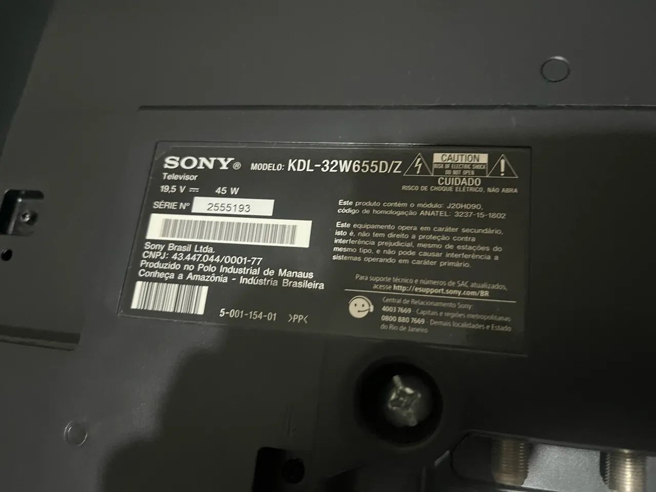 Smartv Sony bravia - 32 polegadas - Modelo - KDL-32W655D\Z - Foto 3
