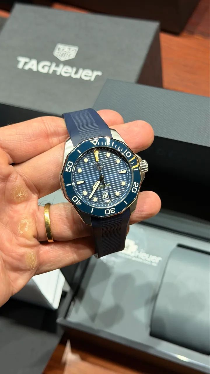 Tag Heuer Aquaracer Azul 100% Original - Acessórios - Vila Vilas