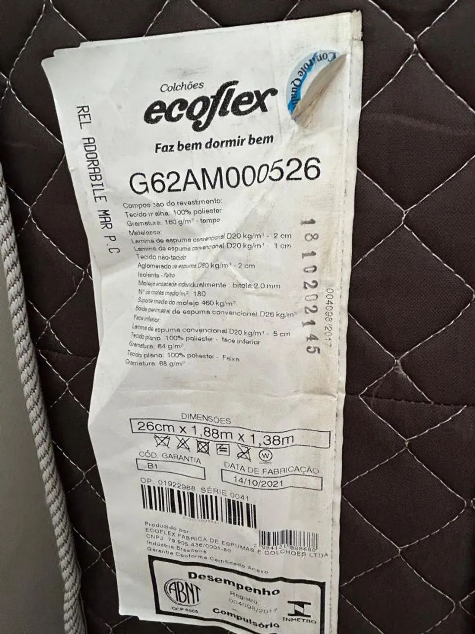 Colchão de casal marca ecoflex  - Foto 3