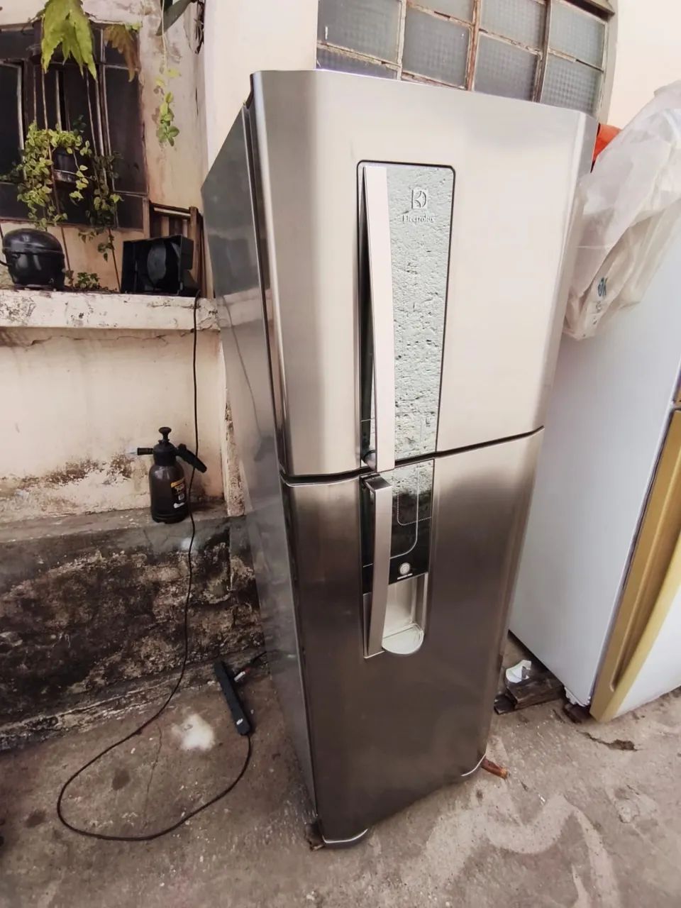 Geladeira inox 