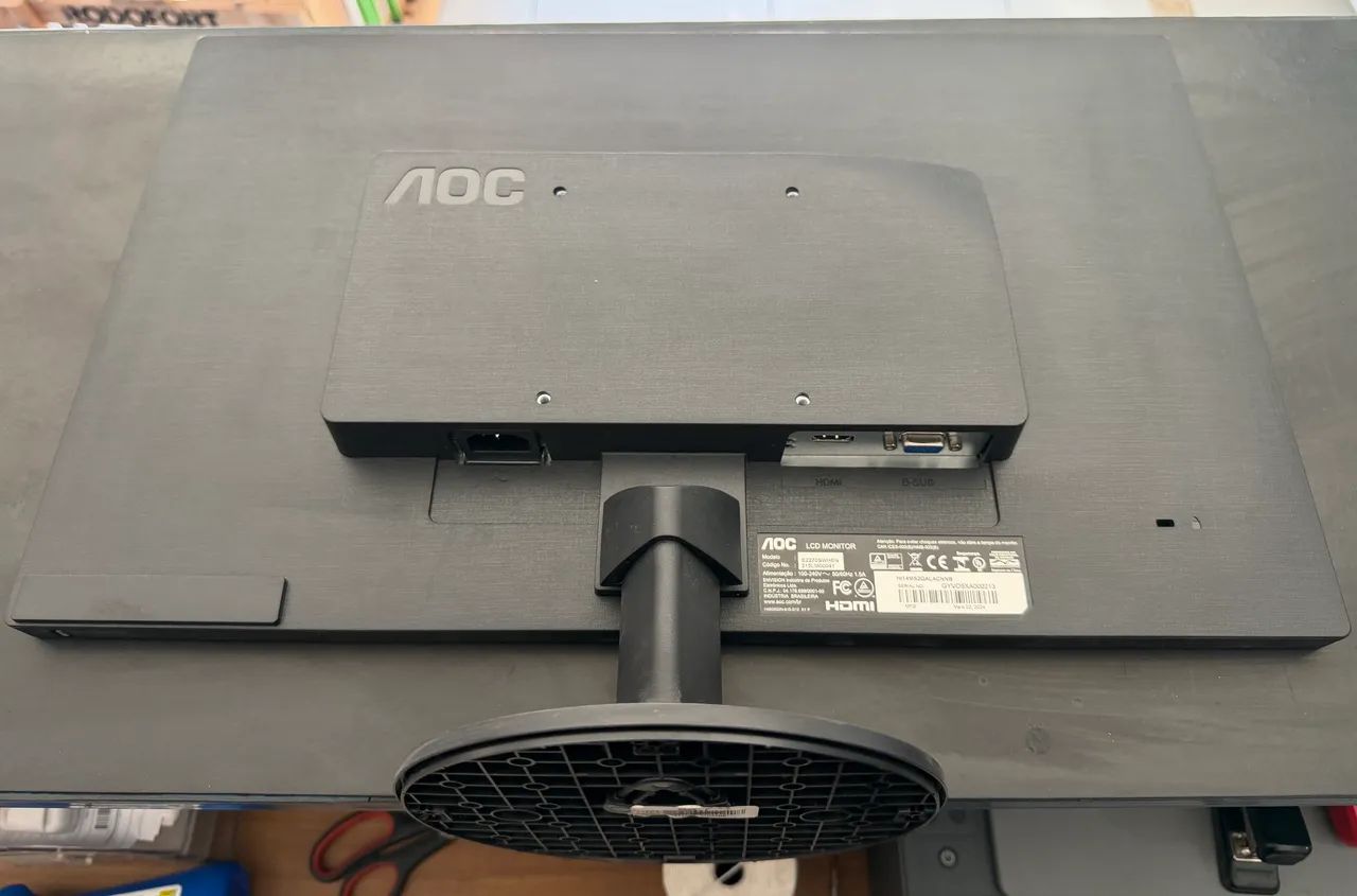 Monitor AOC 21,5 POLEGADAS FULL HD  HDMI  LED ANTIREFLEXIVO  - Foto 3