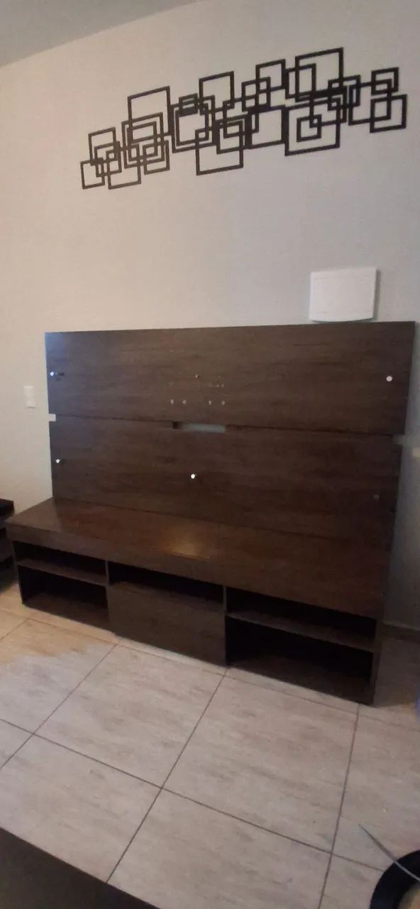Vendo rack com painel de parede 