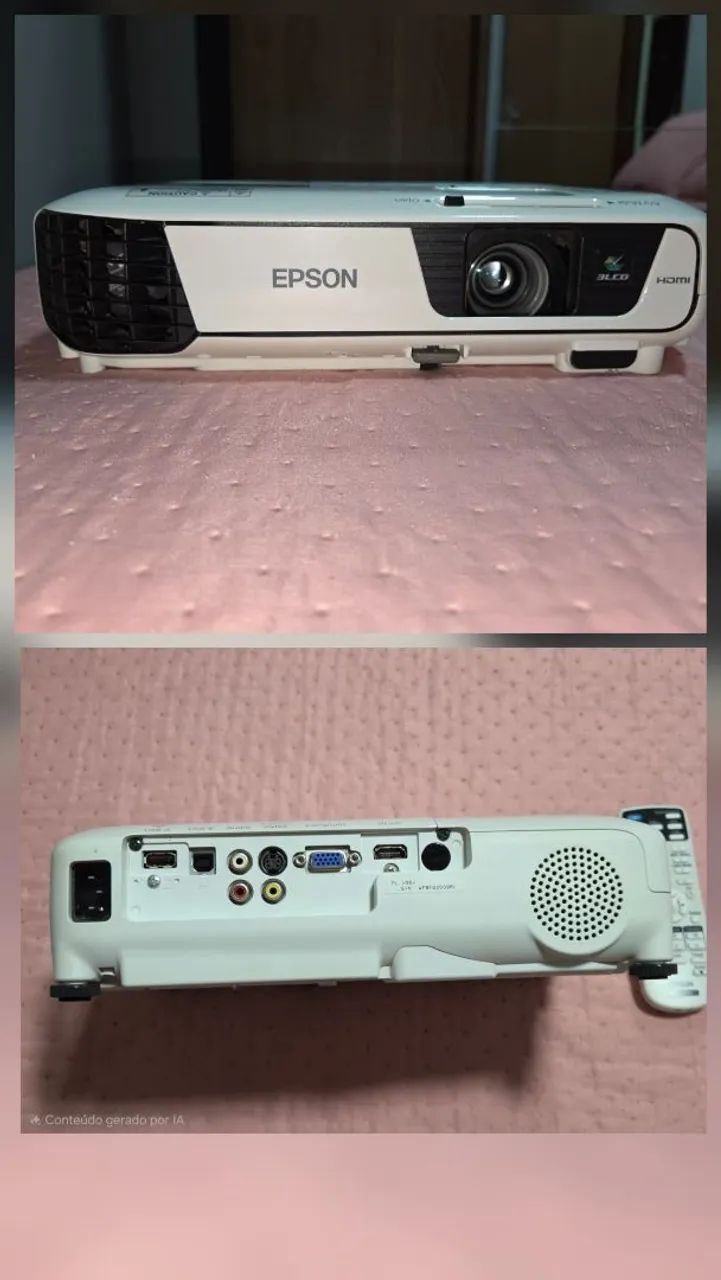  PROJETOR EPSON X36+ - FUNCIONANDO PERFEITAMENTE - Foto 3