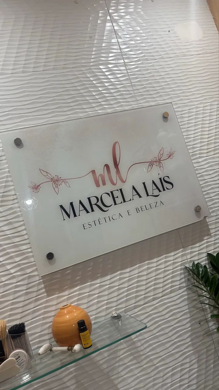 Placa de vidro temperado (logo)