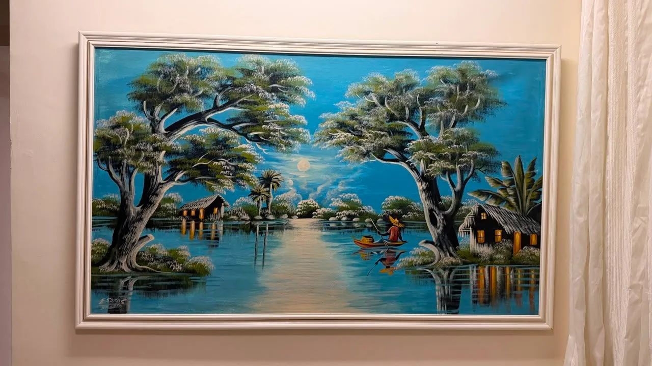 Quadro pintado a mão 