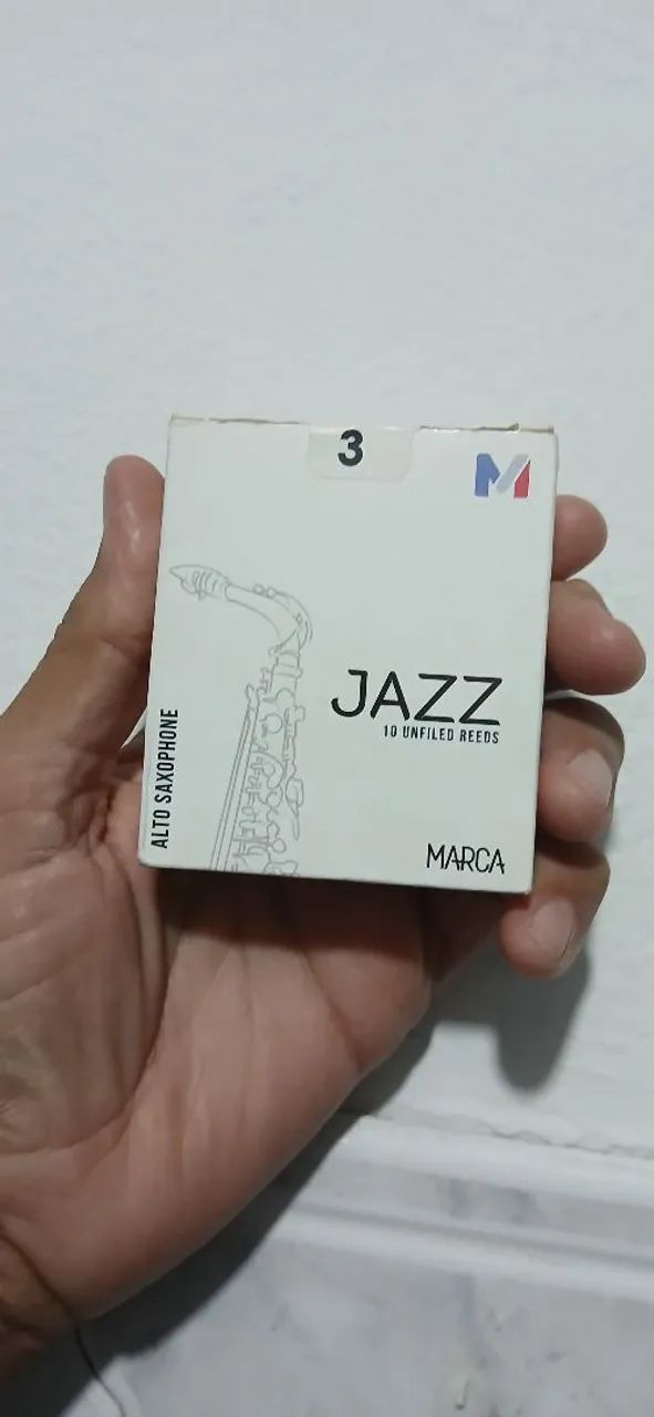 Palhetas Marca Jazz unfiled sax alto 