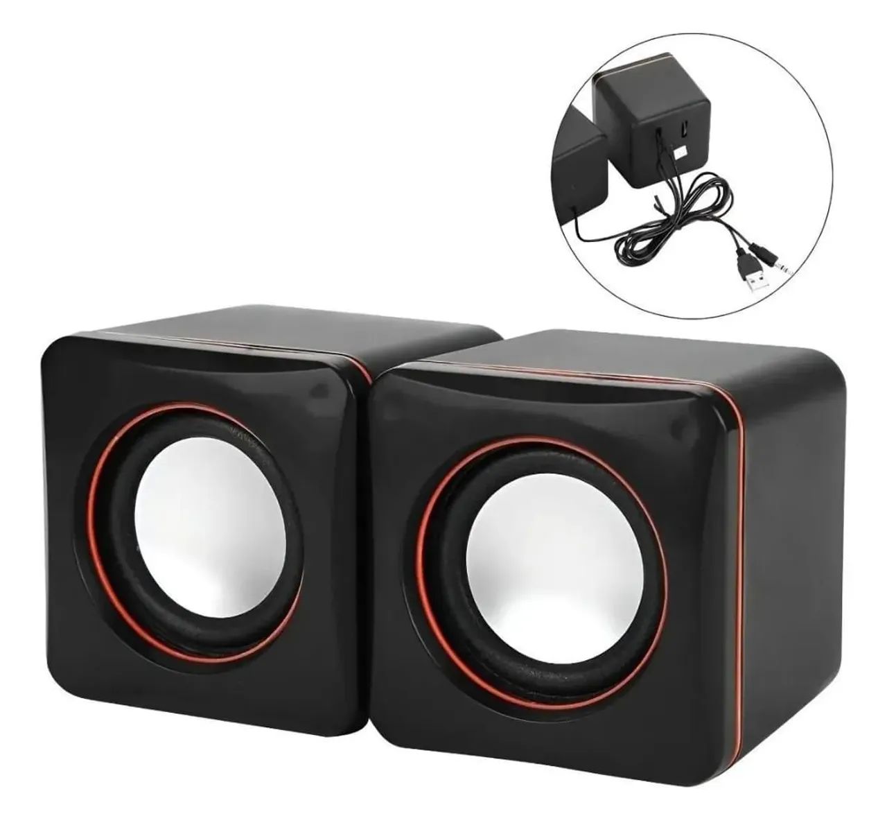 Caixinha de som para Computador Multimídia USB/ p2 B-Max BM-S02 - Foto 3