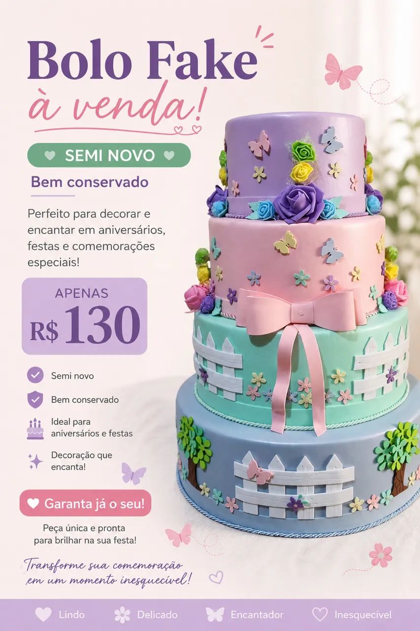 VENDE-SE BOLO FAKE 