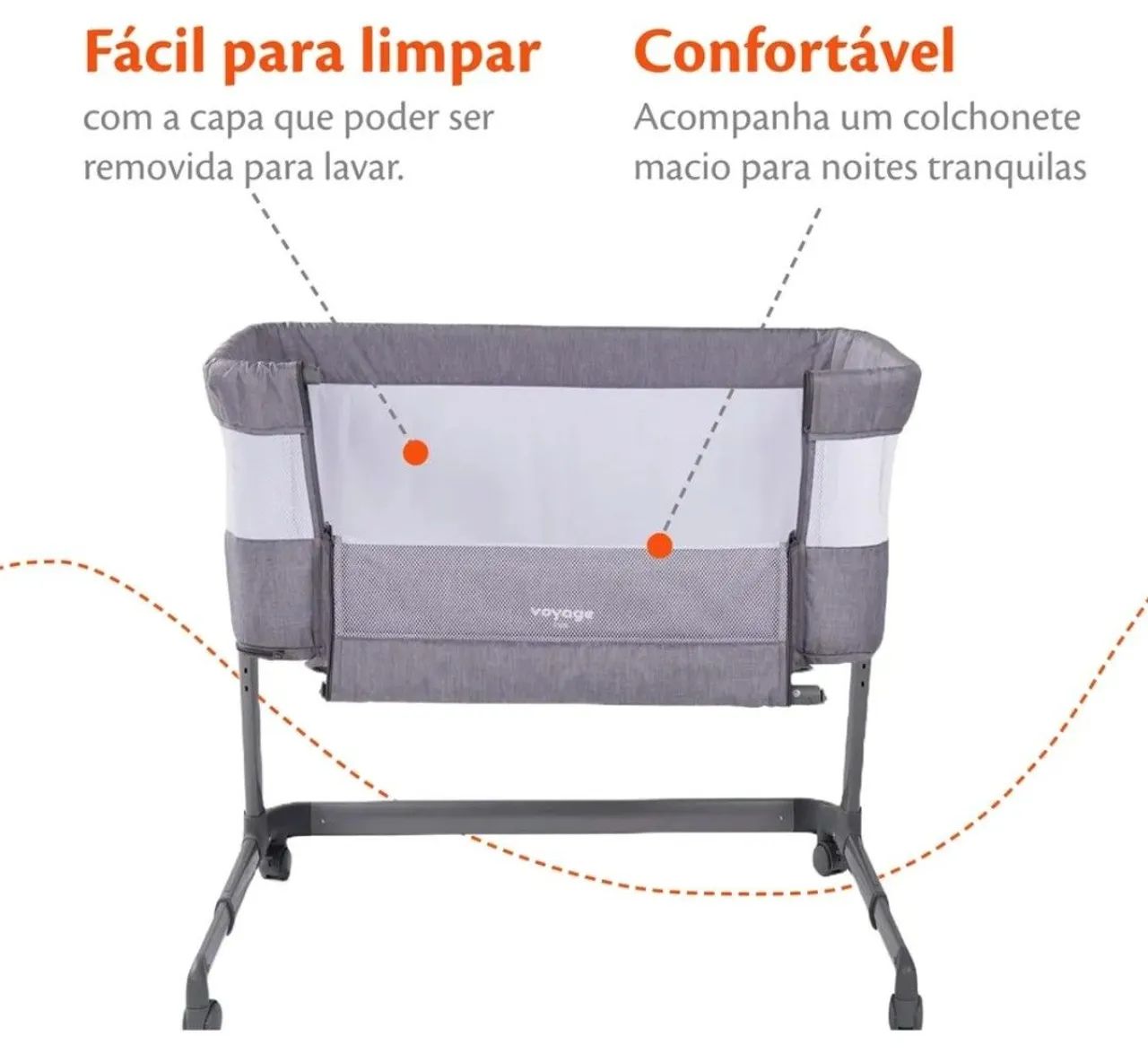 Berço Co-bed Link Voyage  - Foto 5