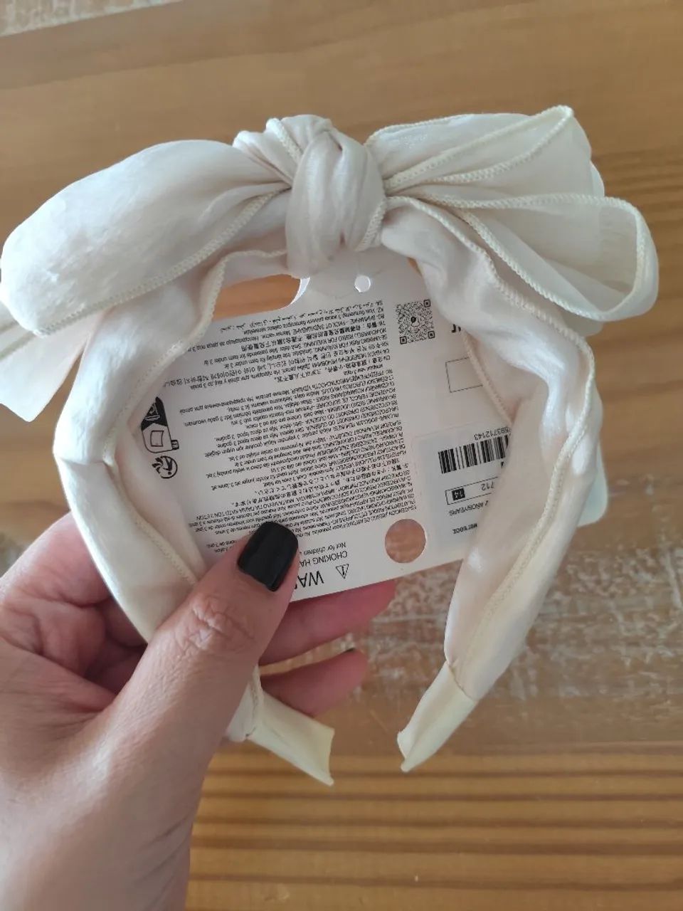 Tiara infantil Zara Laíse off white - Foto 3