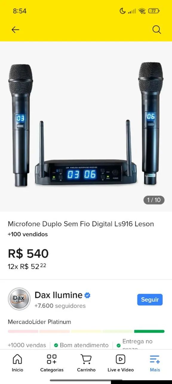 Microfone sem fio - Foto 3