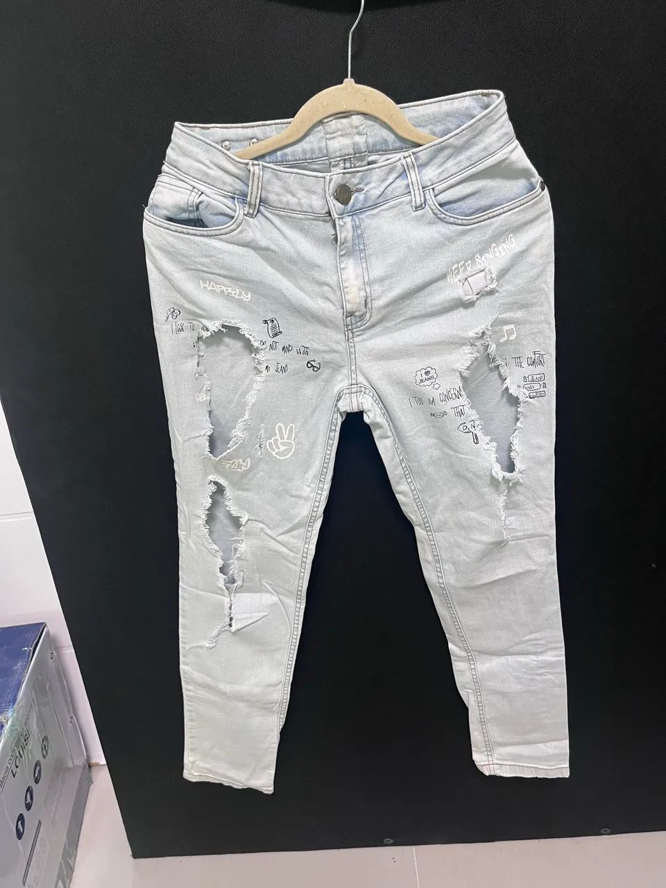 Calça destoyed