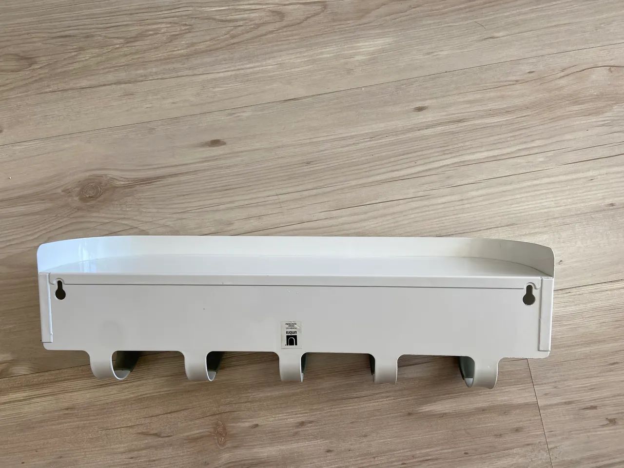 Cabideiro parede metal branco com 5 ganchos  - Foto 4