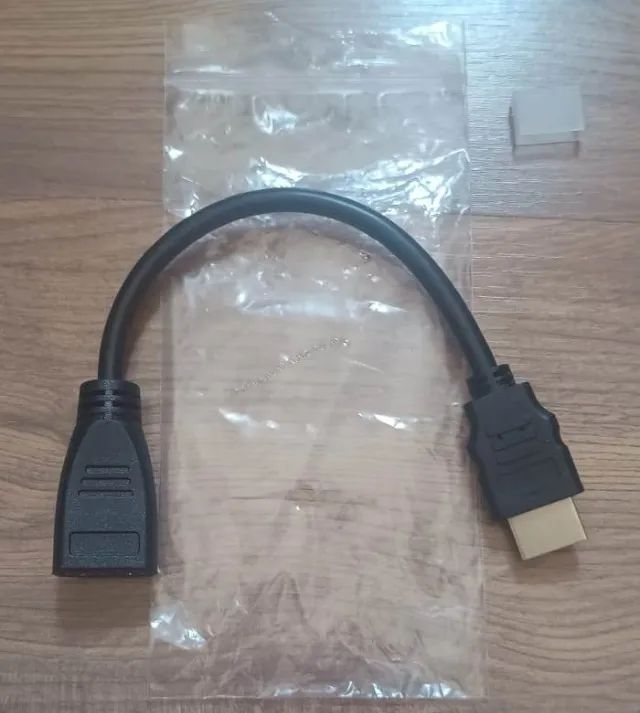 Cabo Extensor Hdmi Macho para Hdmi Fêmea 20cm - Foto 2