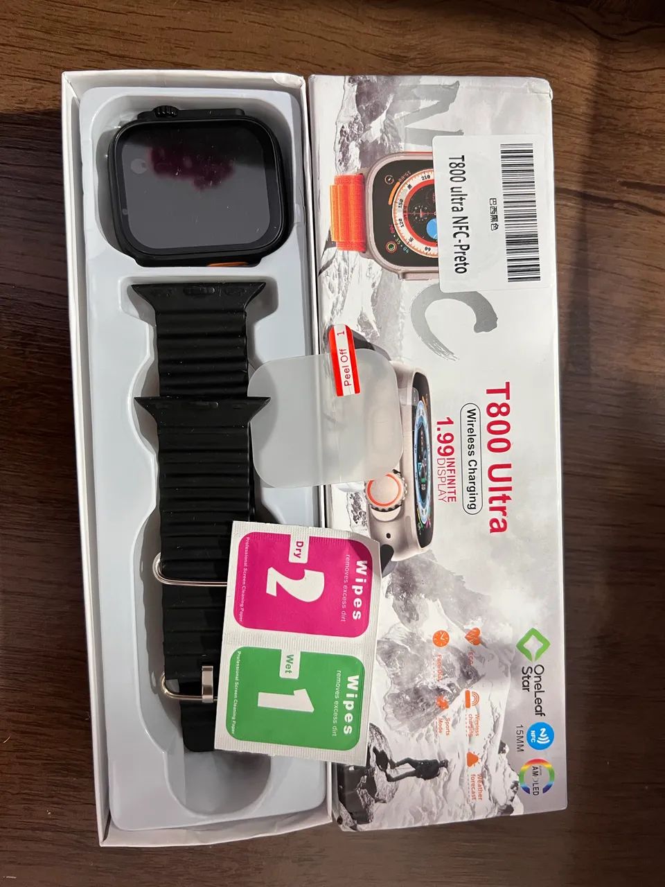 T800 Ultra Mais Recente Smartwatch Relógio NFC Inteligente Série 10 1.99 Polegadas Sem  - Foto 3