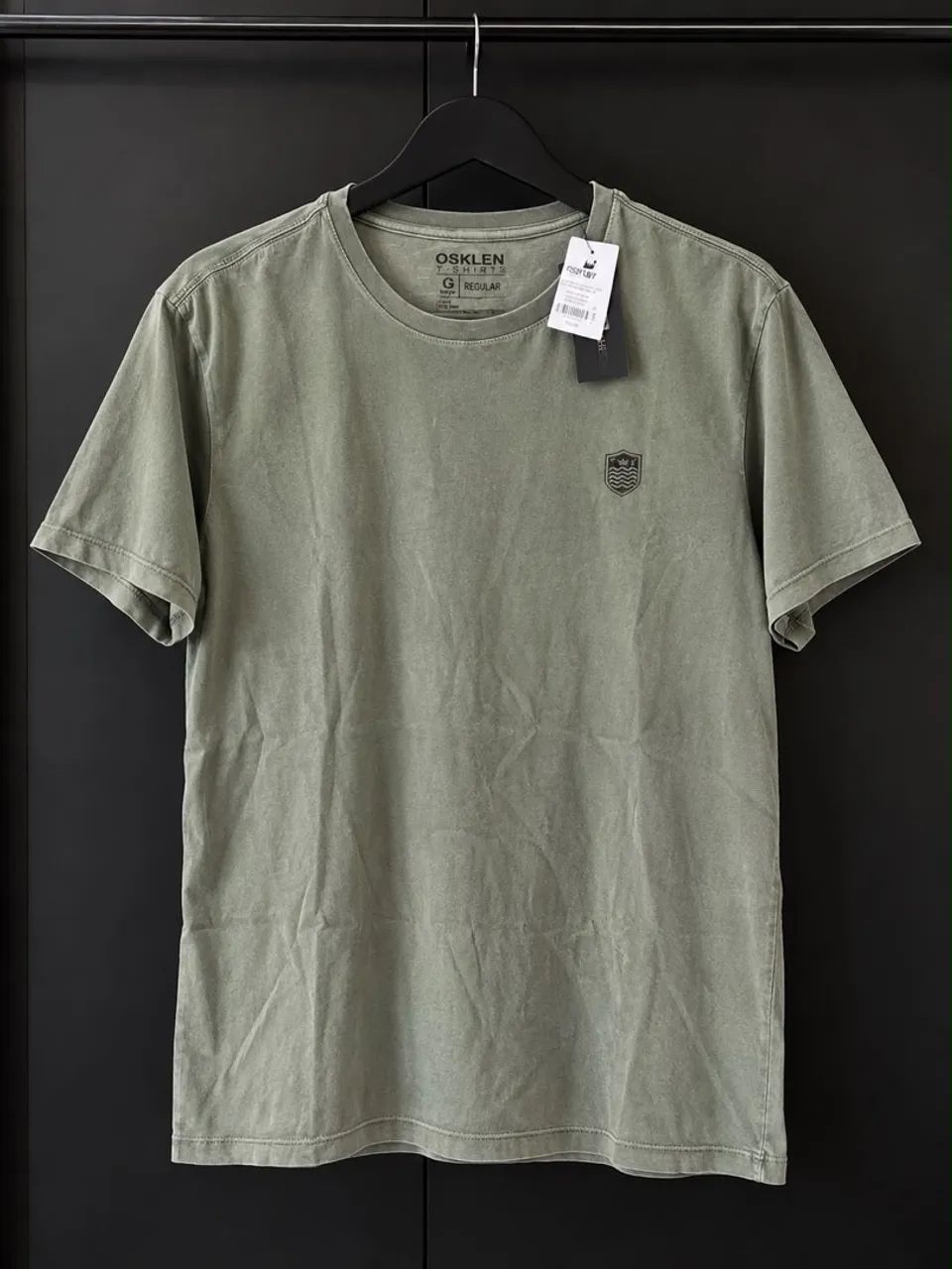 Camisa M osklen verde nova
