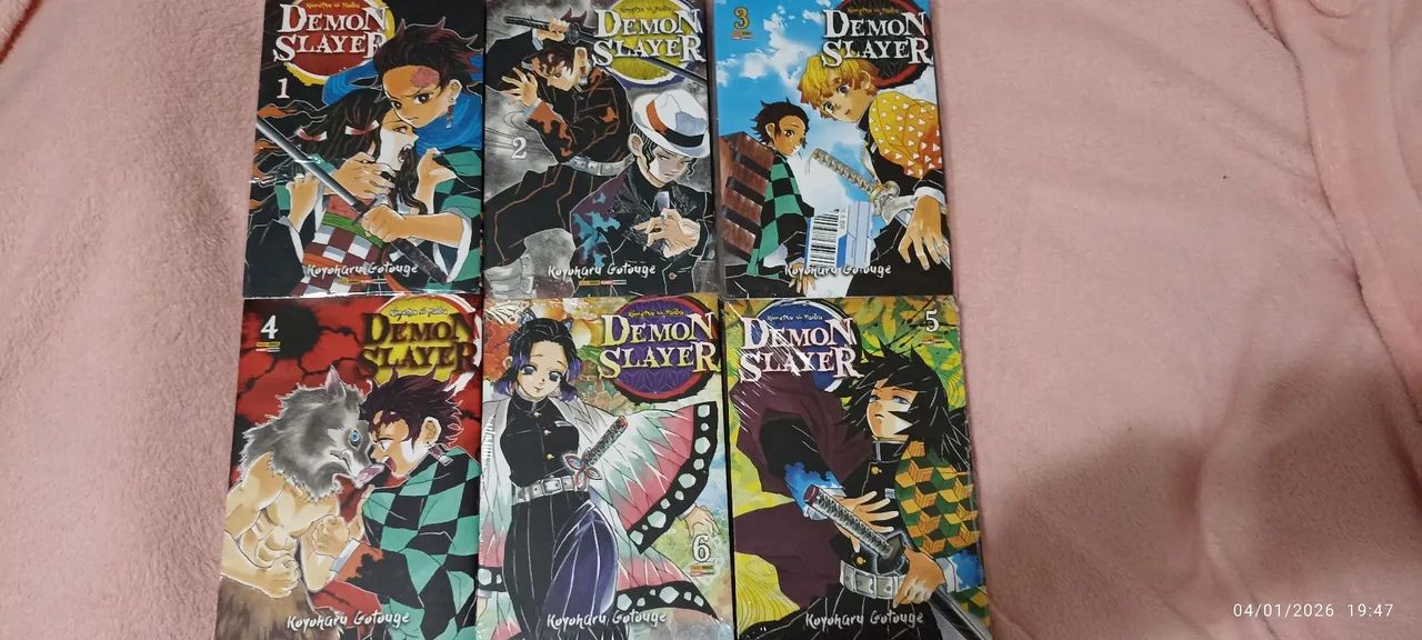 Mangá Demon Slayer - Lote 1 ao 6