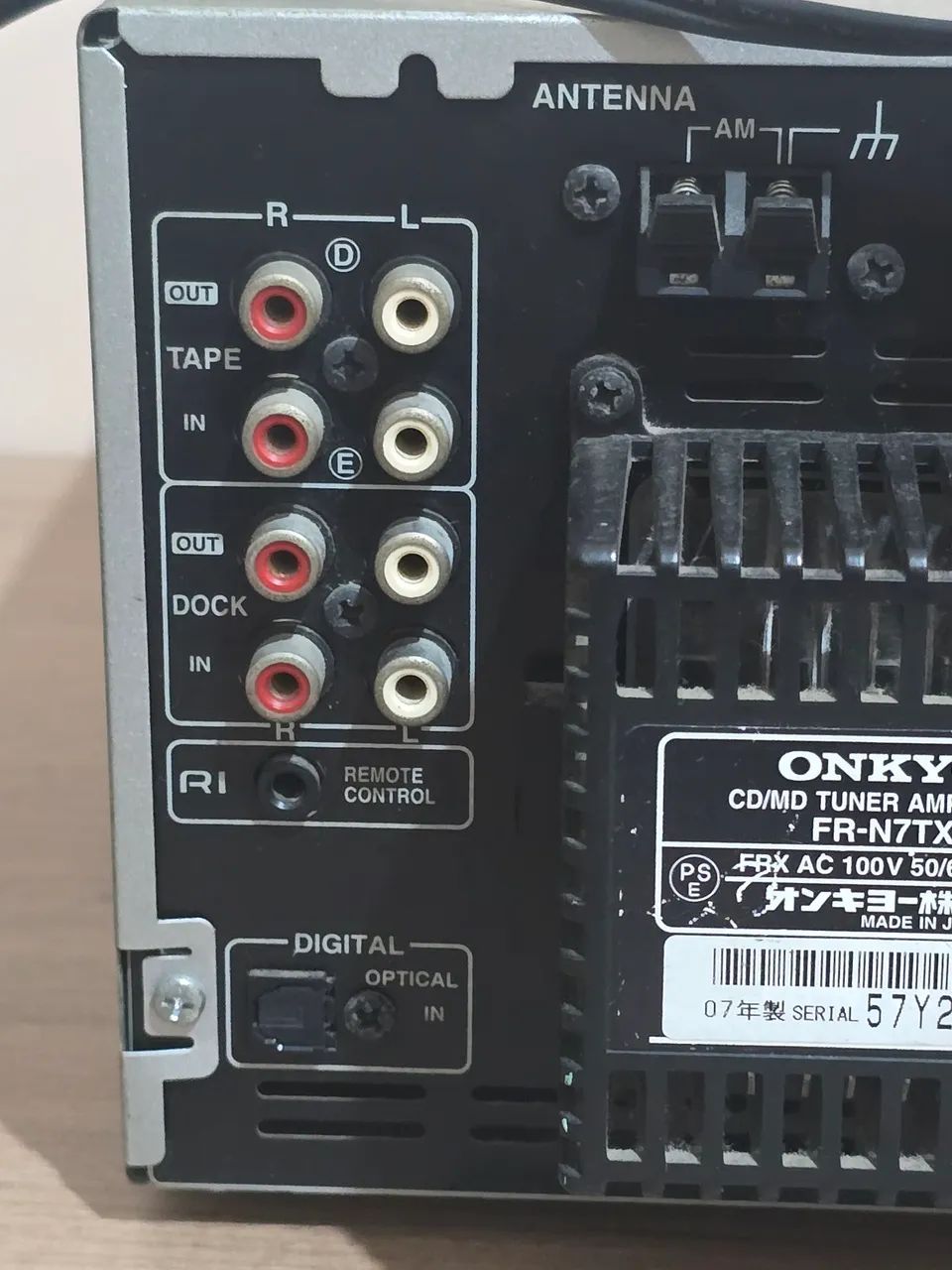 Receiver Onkyo Fr-n7tx CD MD Tuner Amplificador - Aparelhos de Som