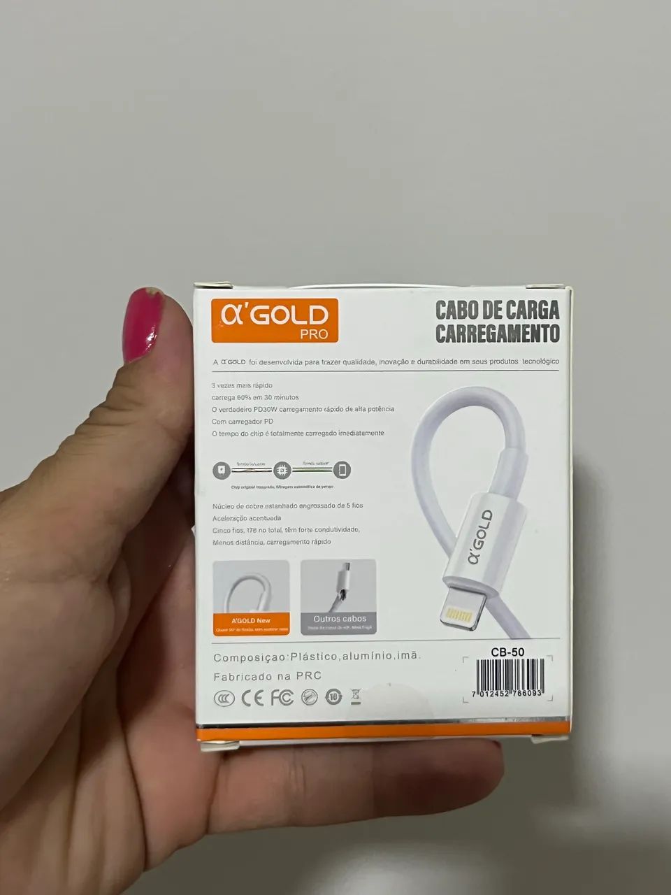 Cabo Para iPhone Turbo 30W Tipo-C Para Lightning - Foto 2