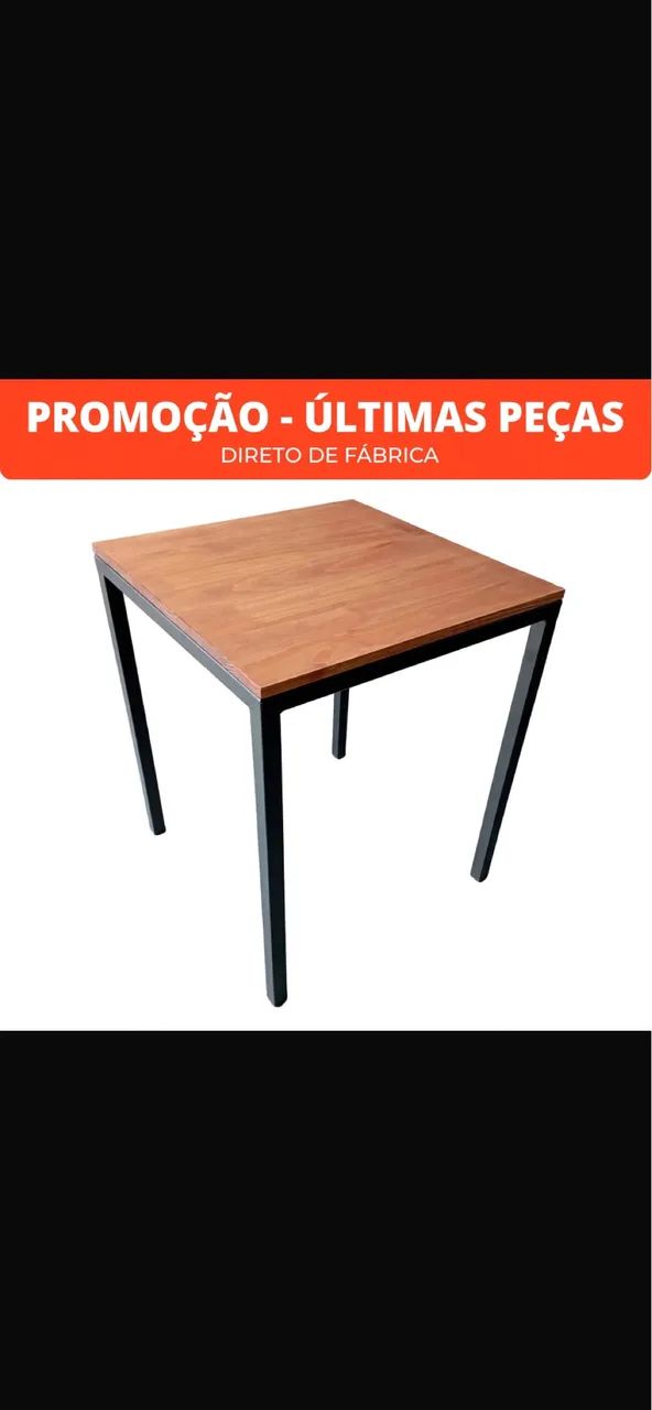 MESA QUADRADA ESTILO INDUSTRIAL