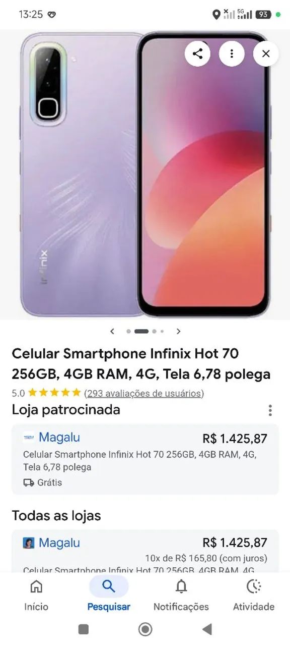 Vendo celular novo .  - Foto 2