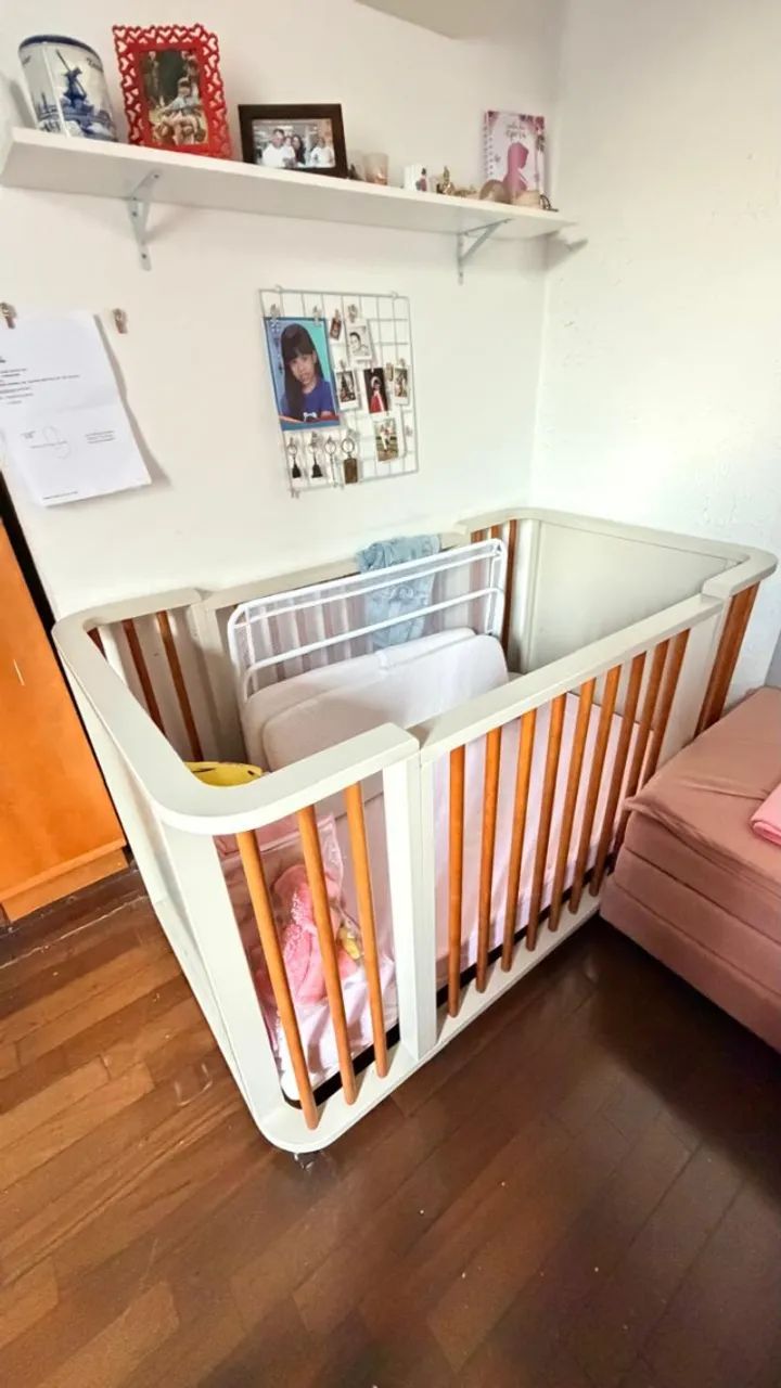 Berço Infantil de Madeira - Excelente Estado de Conservação - Foto 2