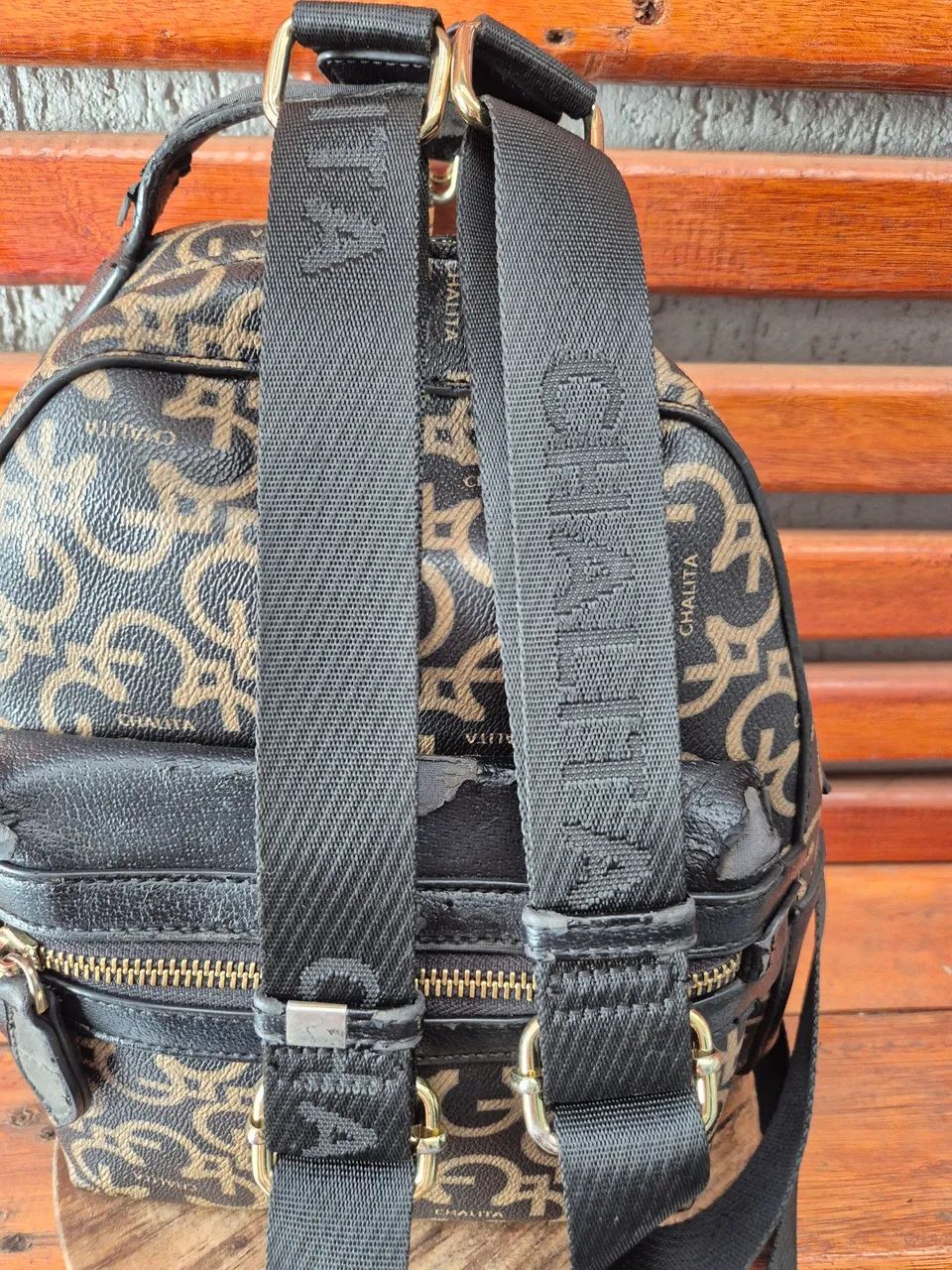 Bolsa mochila com alças largas - Foto 2