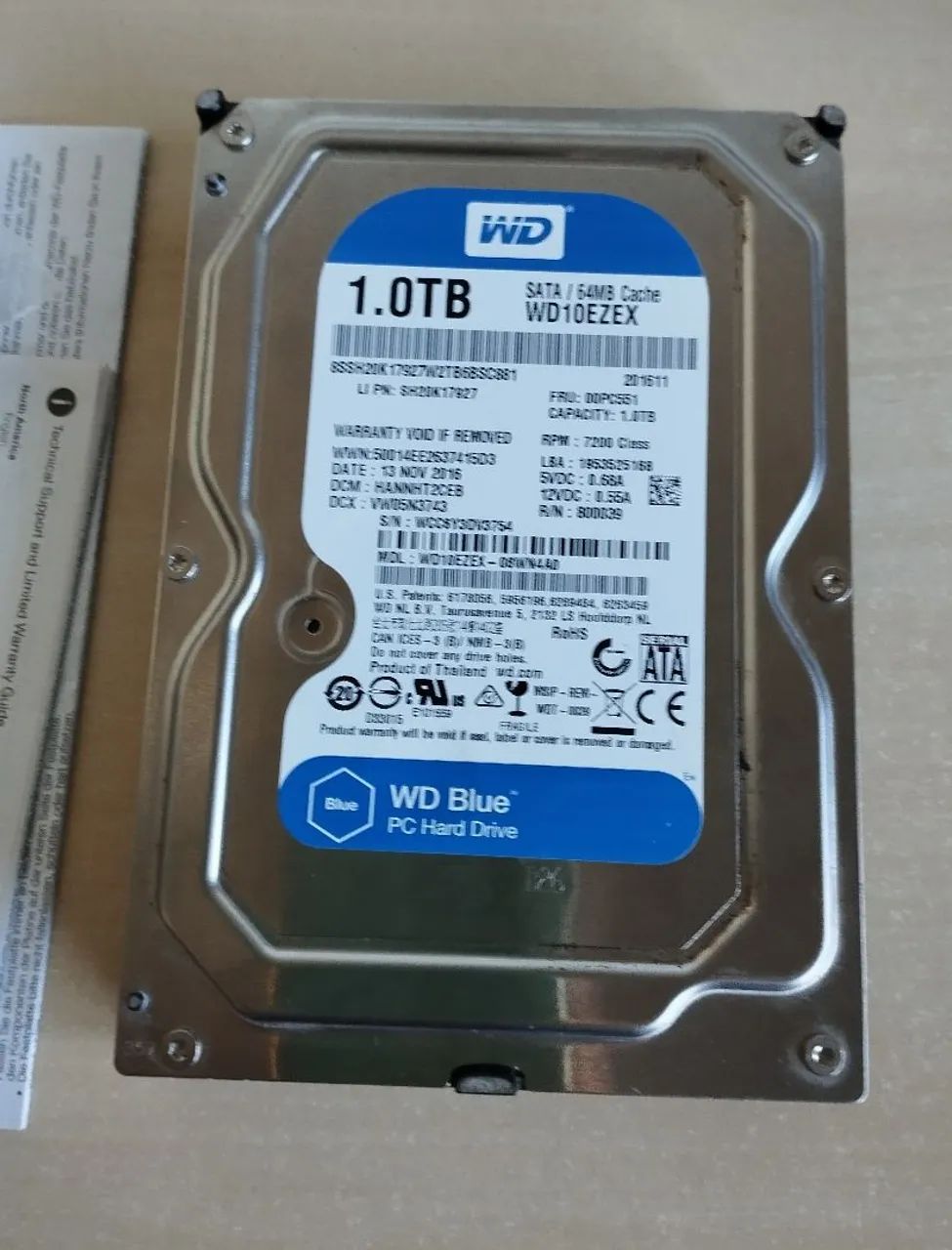 Western Digital HD 1TB SATA 7200RPM para desktop disco rígido - Foto 4