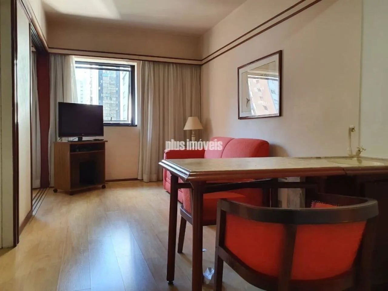 FLAT NOS JARDINS- MOBILIADO 32m² - 1 VAGA - Foto 2