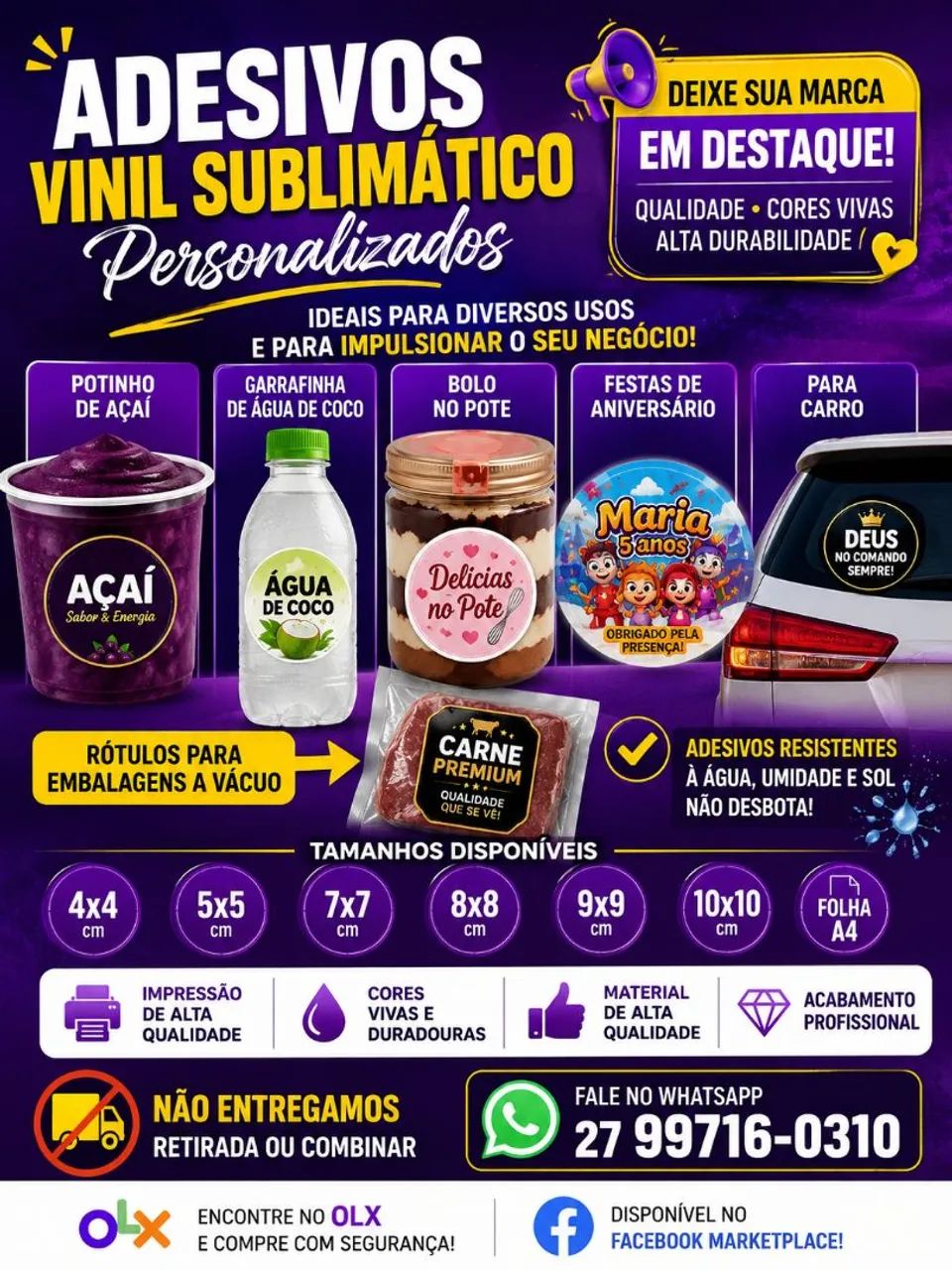 Adesivos vinil sublimatico 